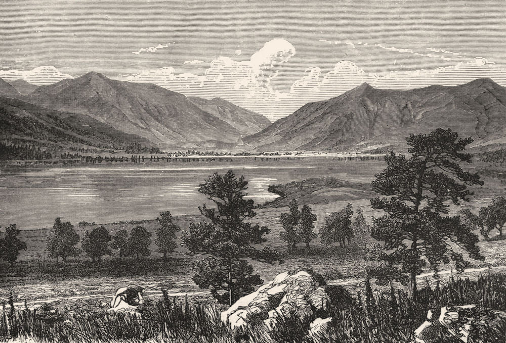 ARKANSAS. Source of, Tributaries Mississippi c1880 old antique print picture